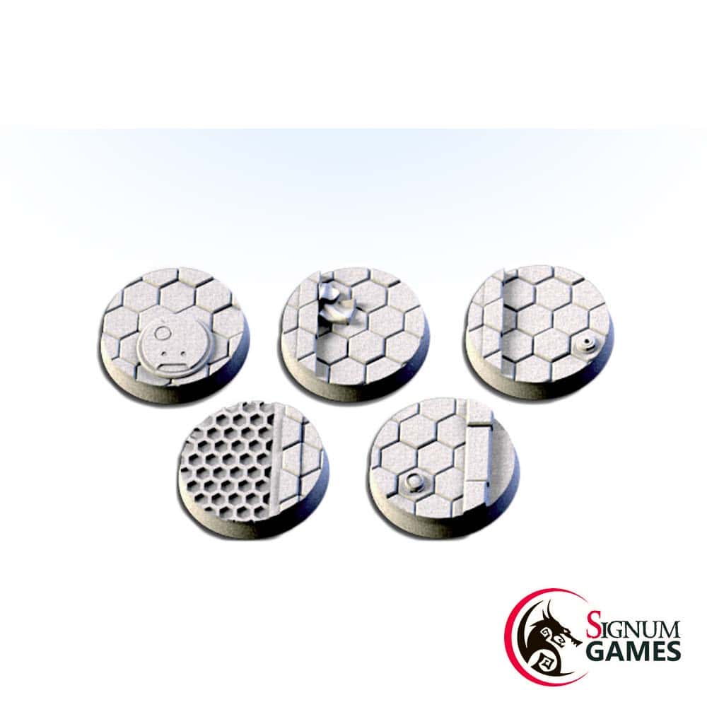 City-Scifi-25.jpg City Sci-fi bases, Round 25mm (5pcs) - Image 1