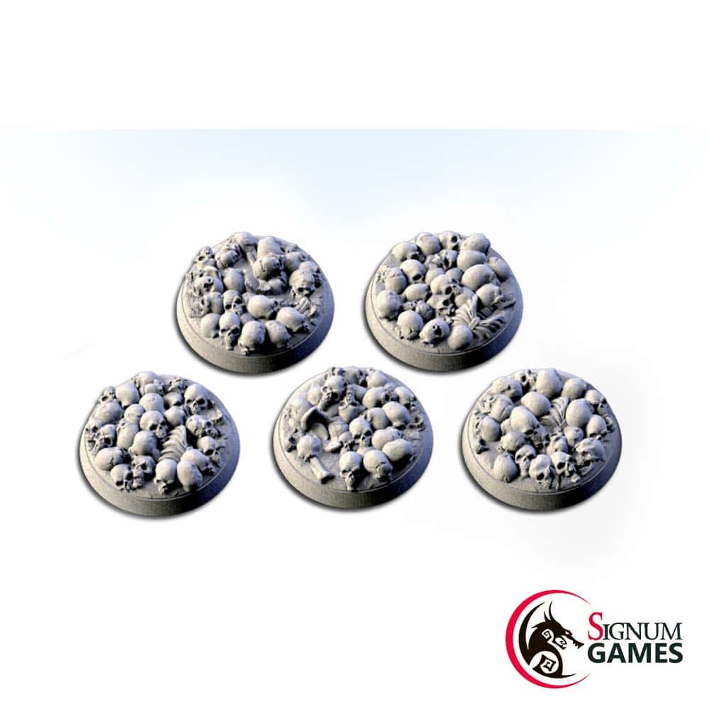 Death-Skulls-32.jpg Death Skulls bases, Round 32mm (5pcs) - Image 1