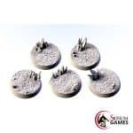 Glass bases, Round 32mm (5pcs)