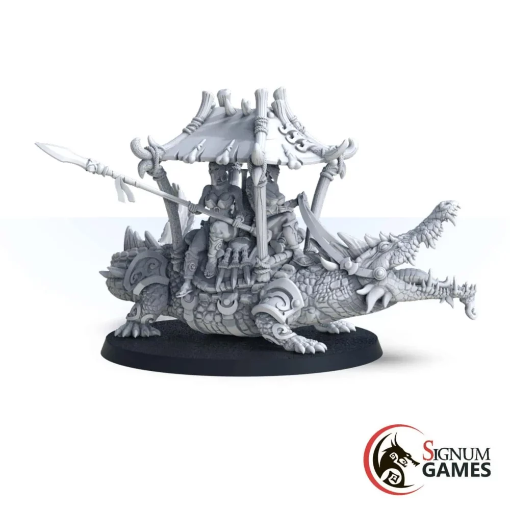 Aekke and Vara, Riders on a White Crocodile - Image 1