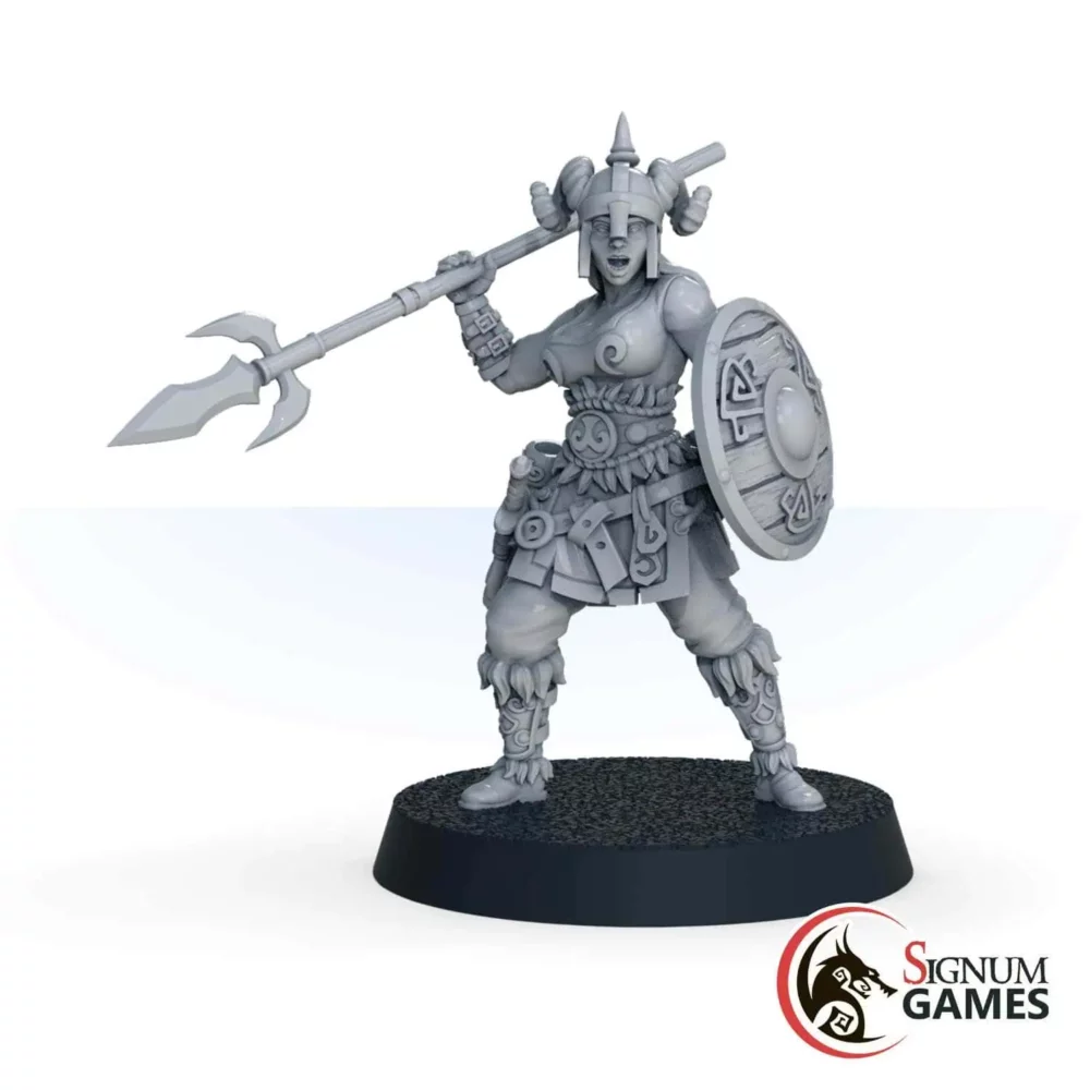Shield Maiden with Trident - Image 1
