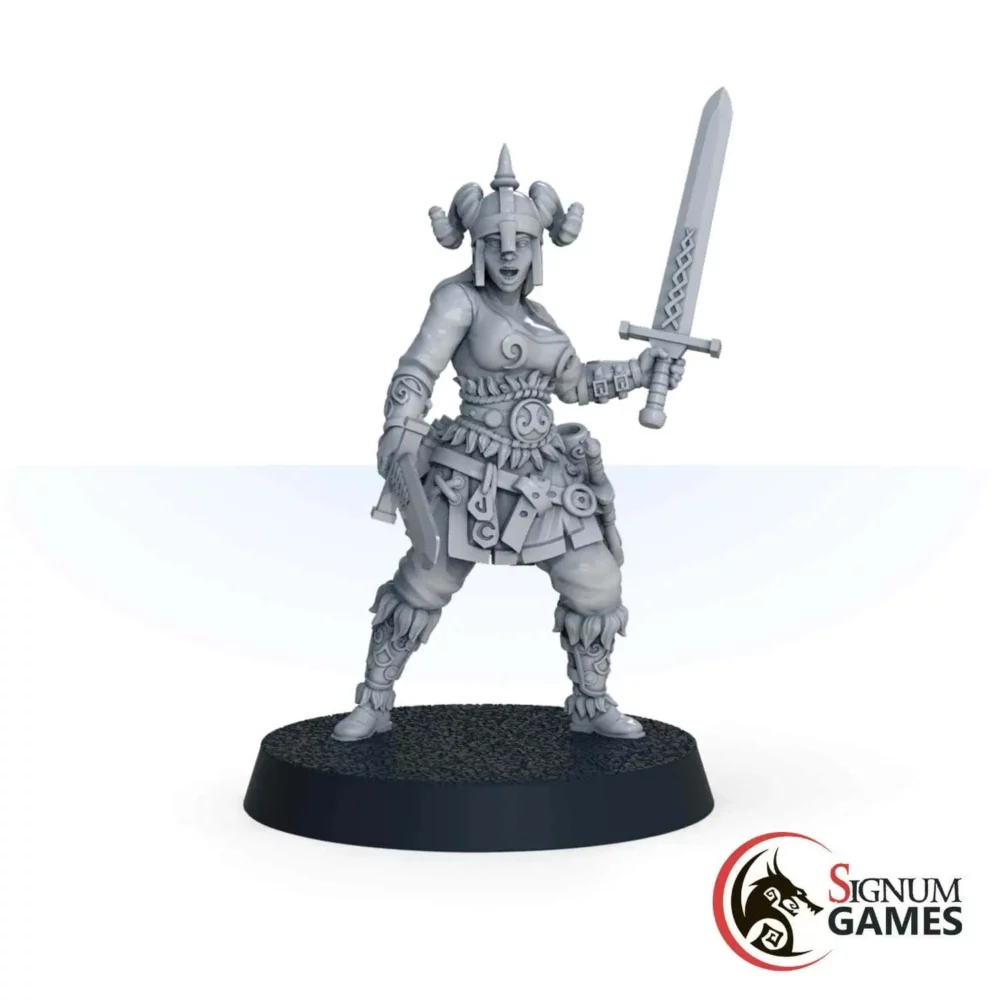 Shield Maiden  with Two Swords - Image 2