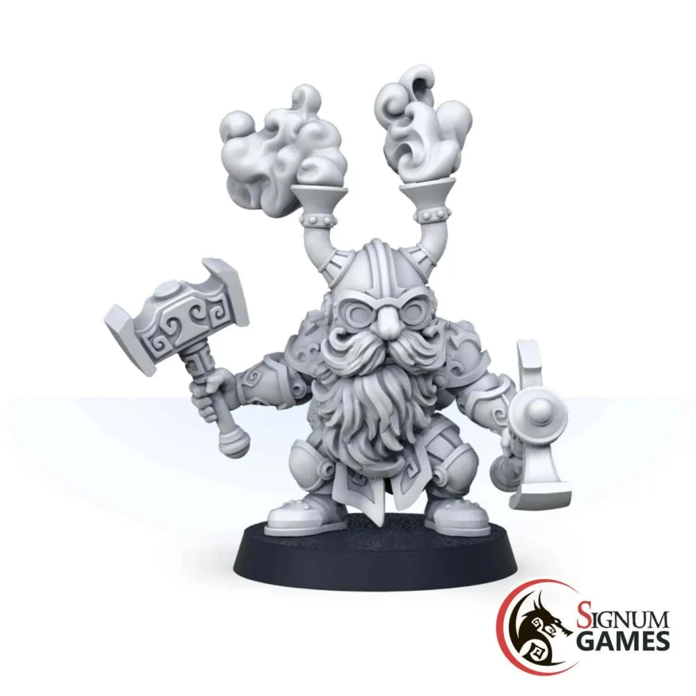 Warrior of the Bronze Kingdom with Two Hammers - Image 1