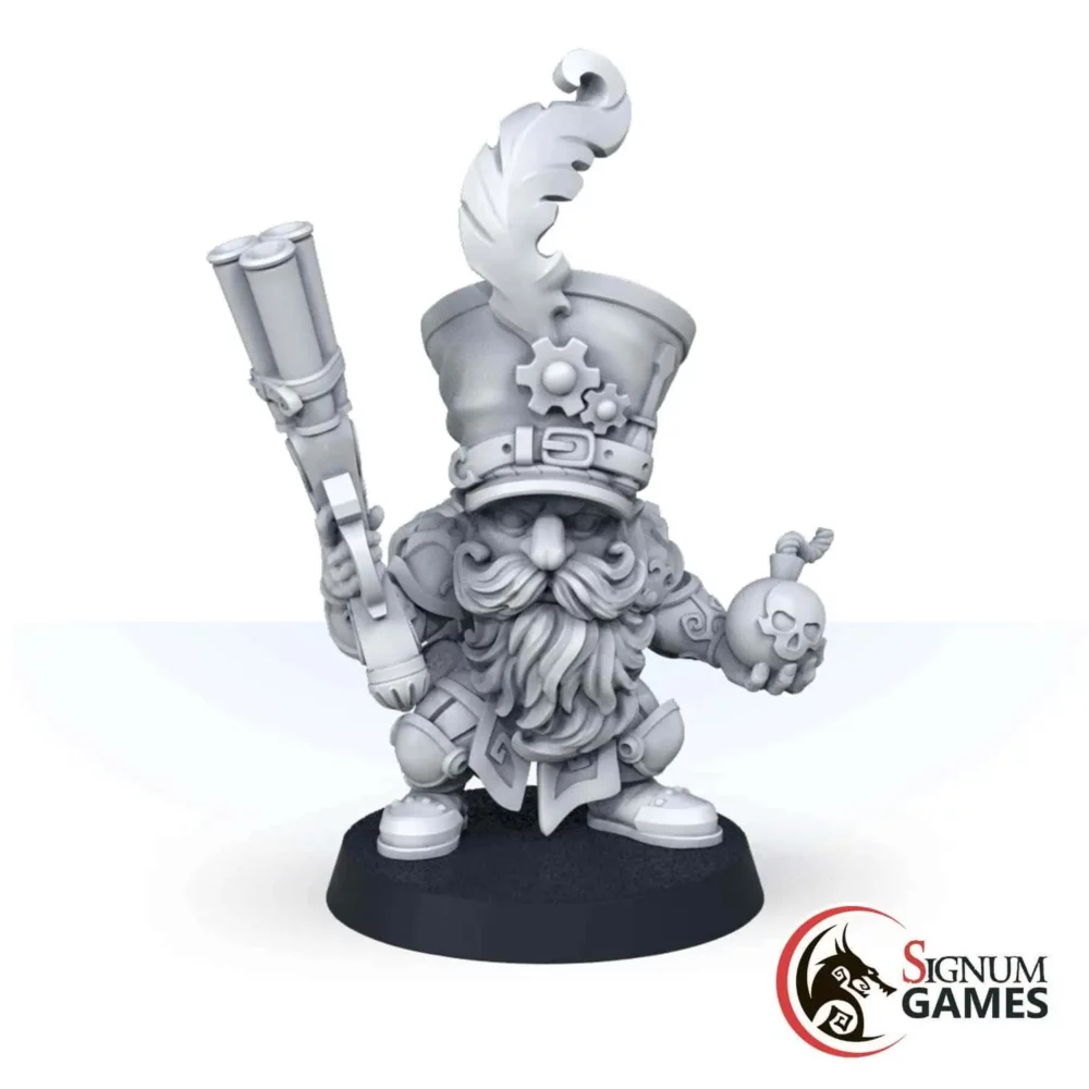 Warrior of the Bronze Kingdom with Musket and Bomb - Image 1