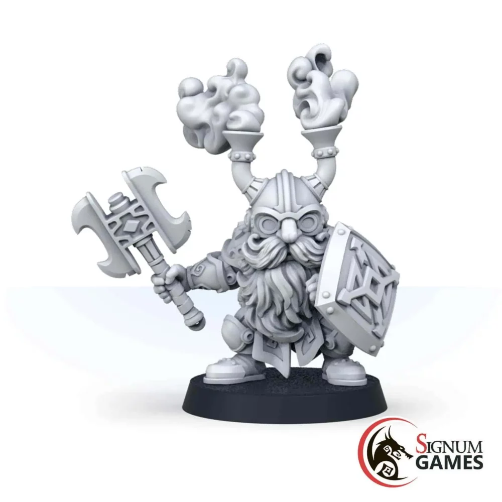 Warrior of the Bronze Kingdom with Axe and Shield - Image 1